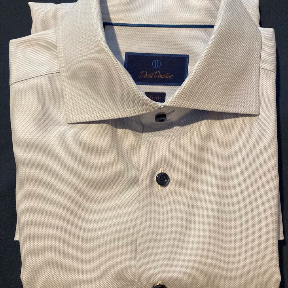 David Donahue Blue Dress Shirt
